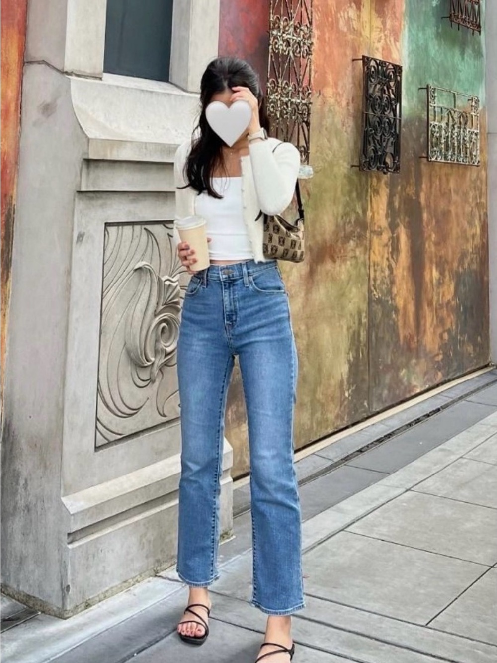 Levi’s High Waisted Cropped Flare Leg Women’s Jeans in Medium Blue